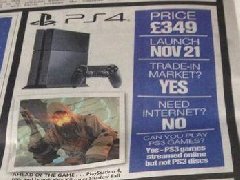 太阳报:PS4上市发售日期确认 次世代大战初胜