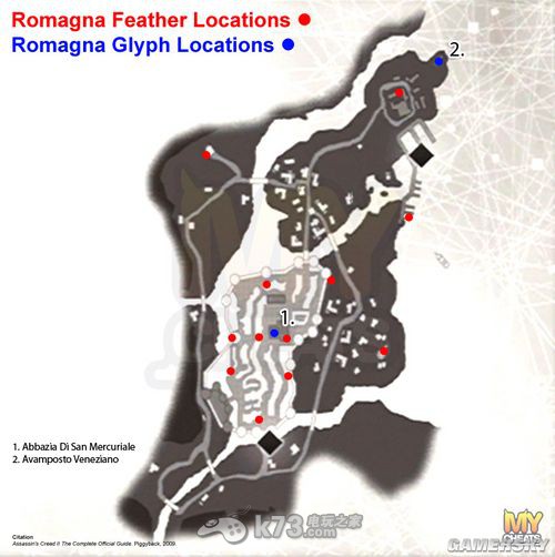 刺客信条2真相地图位置 _k73电玩之家